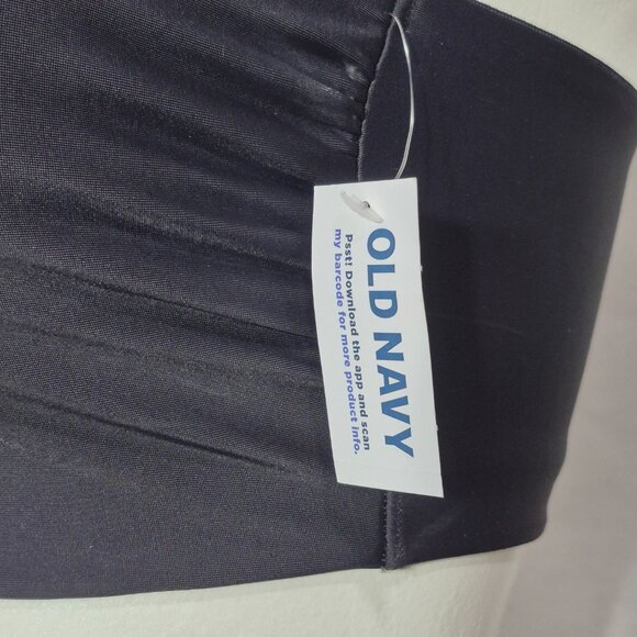 LARGE Old Navy Bandeau Swim Suit Top Black Jack NWT - Picture 6 of 6